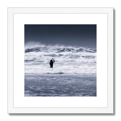 The Wave and the Girl   -  Framed & Mounted Print