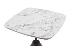 Gillmore Space Iona Collection Square Side Table with Black Matt Powder Base