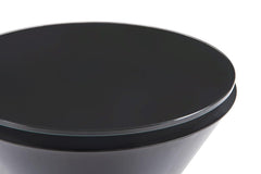 Gillmore Space Iona Collection Hourglass Side Table with Black Matt Powder Base