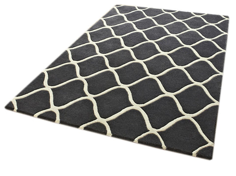Think Rugs Hand Tufted Wool Collection - Elements EL 65 Grey