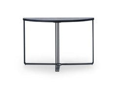 Gillmore Space Finn Collection Demi Lune Console Table with Matt Black Frame