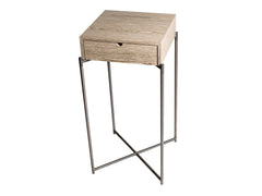 Gillmore Space Iris Square Plant Stand - Drawer Top