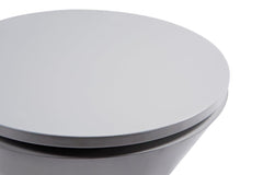 Gillmore Space Iona Collection Hourglass Side Table with White Gloss Powder Base
