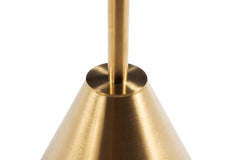 Gillmore Space Iona Collection Square Side Table with Brass Base