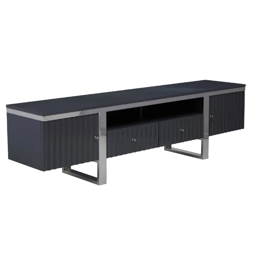 Genoa Grey Gloss Finish TV Unit