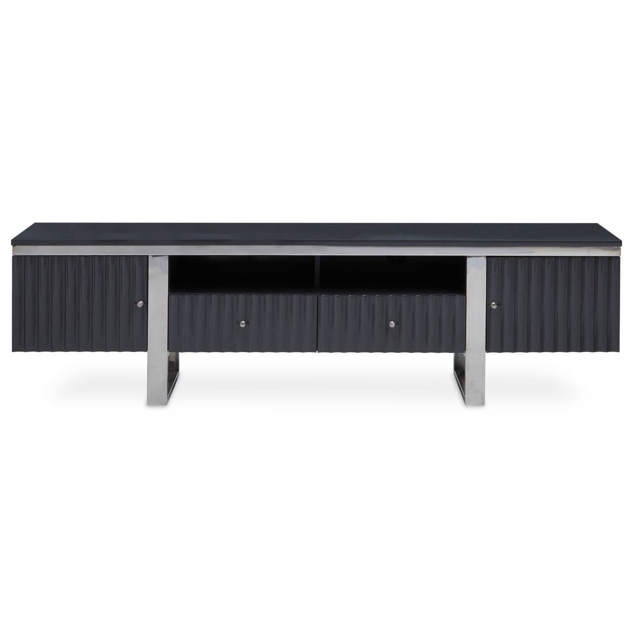 Genoa Grey Gloss Finish TV Unit