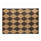Origin Diamond Jute Rug | Natural Brown