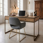 Grenoble Desk with 2 drawers in oak veneer