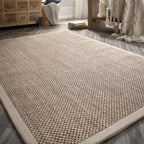 Origins Sisal Rug | Light Beige with Sand Border
