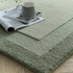 Origins Stacked Border Soft Green Rug