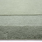 Origins Stacked Border Soft Green Rug