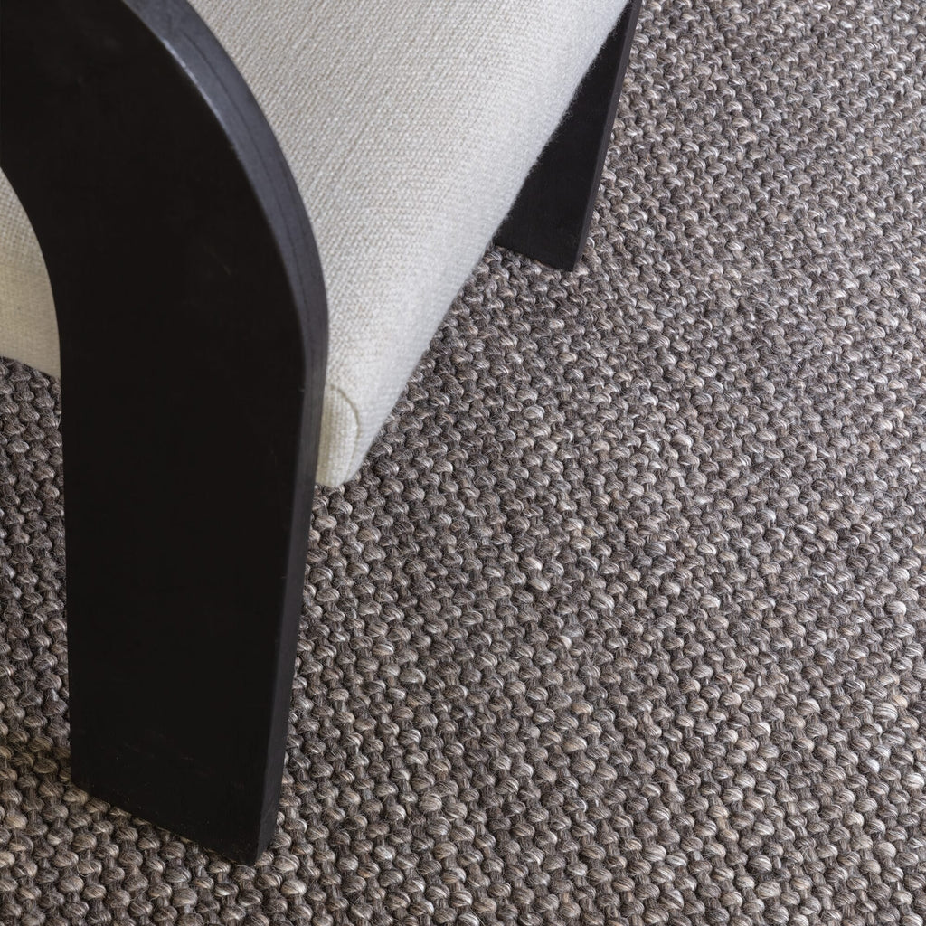 Katherine Carnaby Coast charcoal hand spun wool rug cs01