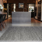 Katherine Carnaby Coast charcoal hand spun wool rug cs01