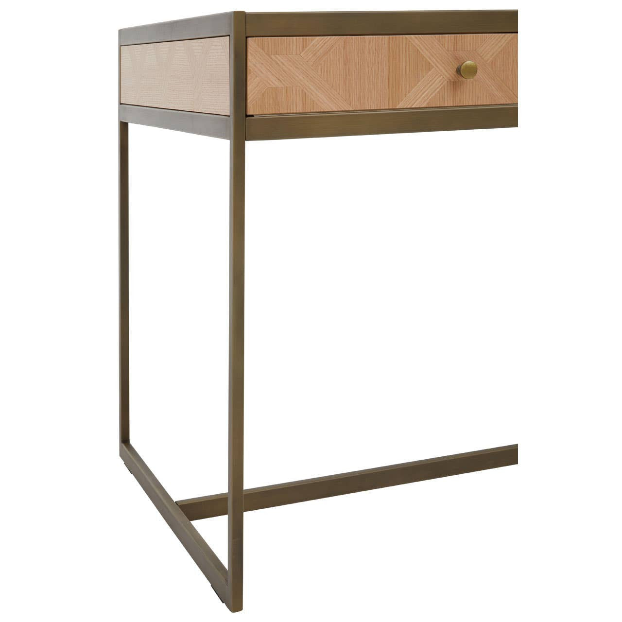 Grenoble Desk with 2 drawers in oak veneer