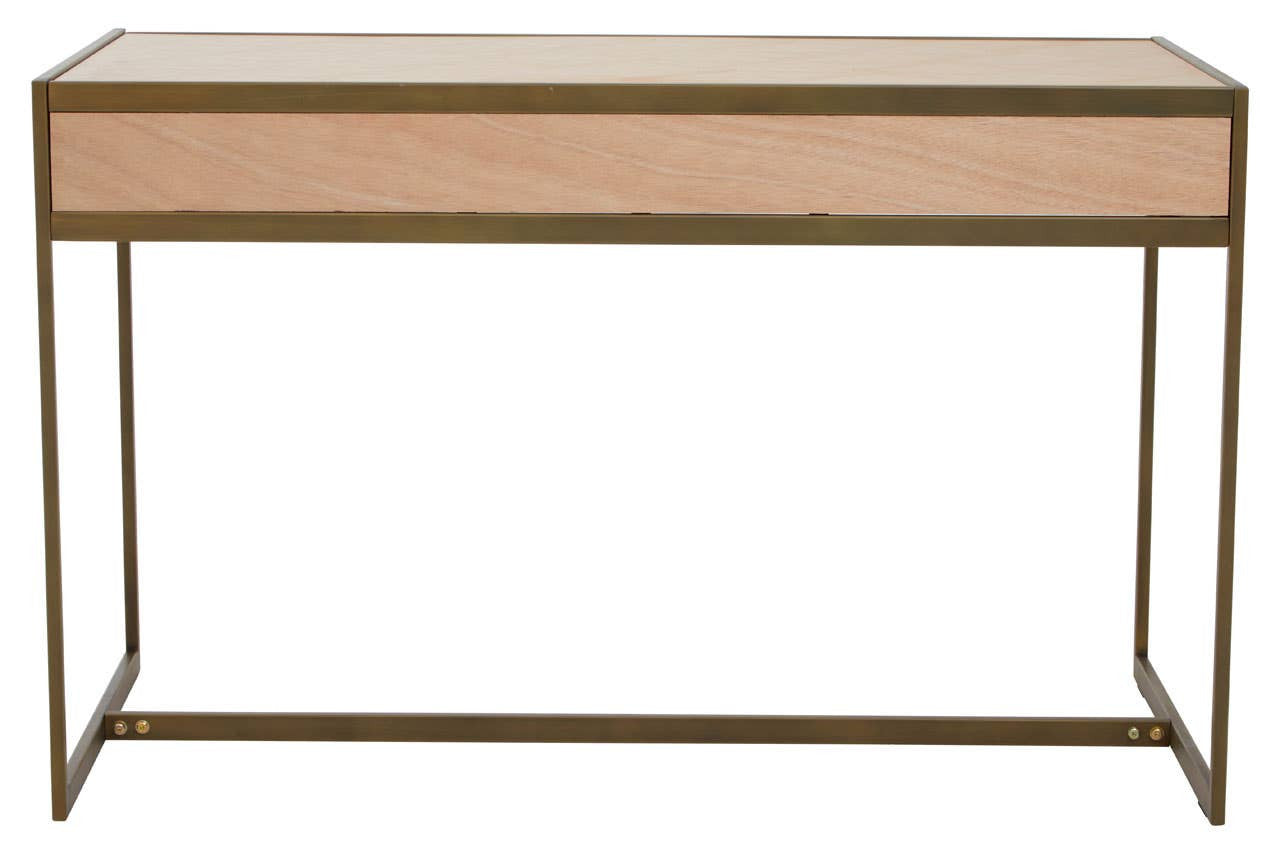 Grenoble Desk with 2 drawers in oak veneer