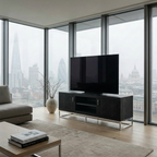 Hampton TV Unit in Black Shagreen