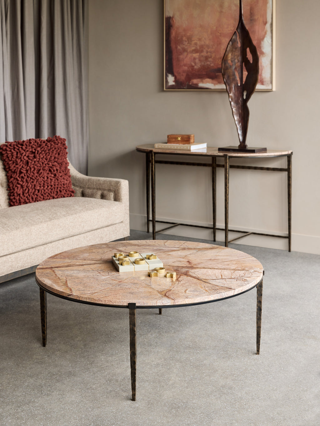 leo coffee table in living area