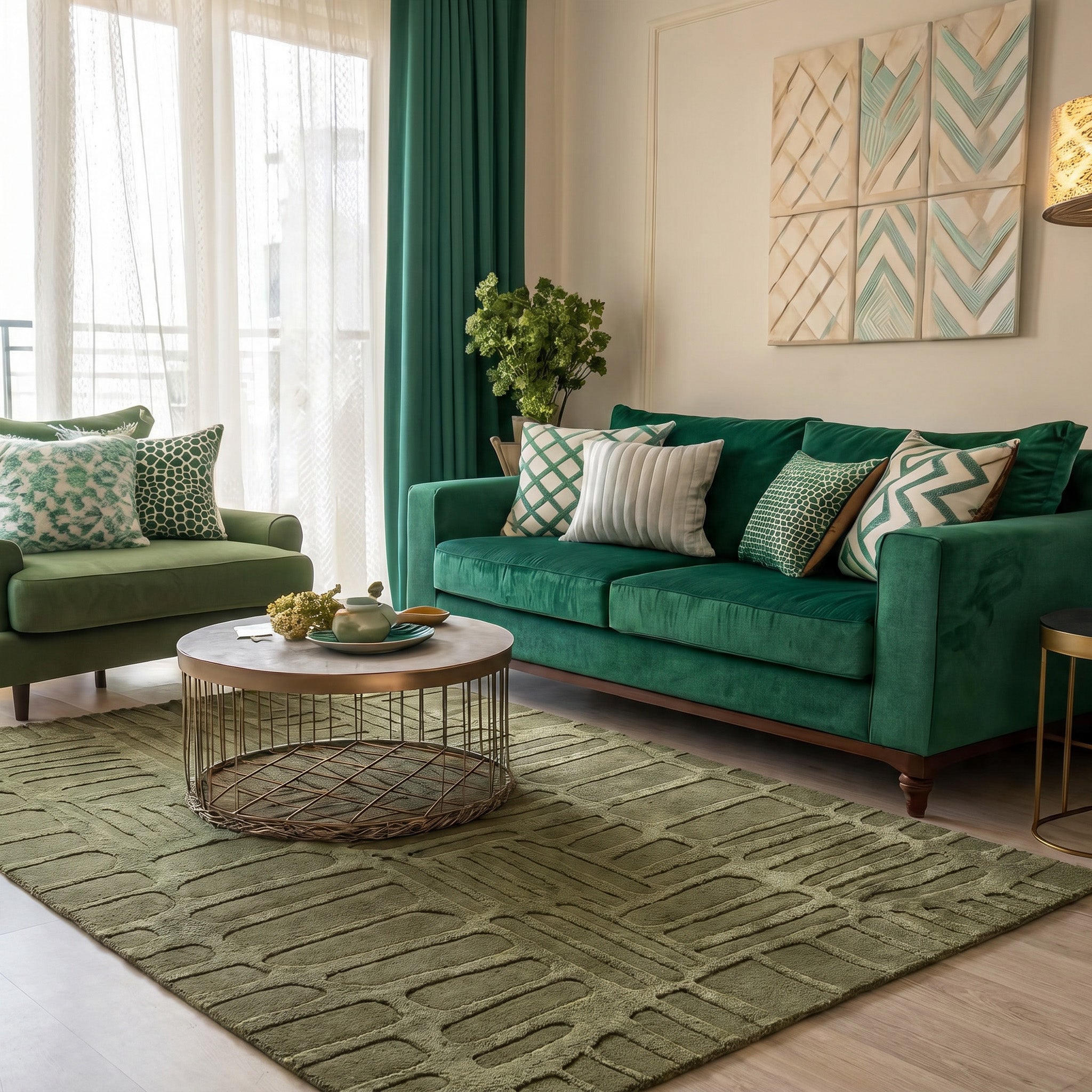 Origins Pathway Green Rug