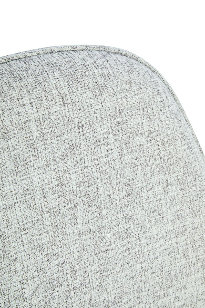 Vinsi  Fabric and Washed Elm Wood Chair