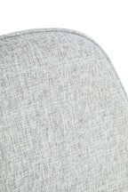 Vinsi  Fabric and Washed Elm Wood Chair