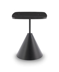 Gillmore Space Iona Collection Square Side Table with Black Matt Powder Base