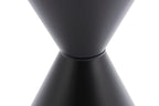 Gillmore Space Iona Collection Hourglass Side Table with Black Matt Powder Base