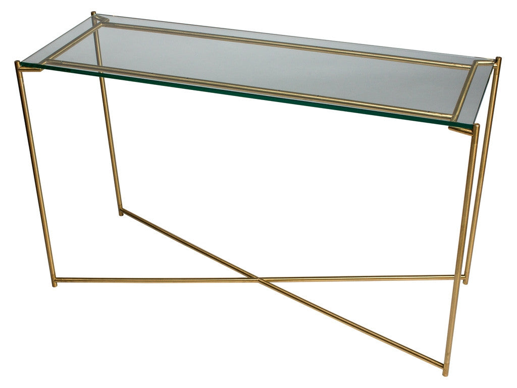 Gillmore Space Iris Large Console Table - Flat Top