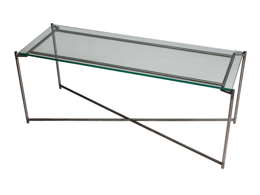 Gillmore Space Iris Large Low Console/TV Table - Flat Top